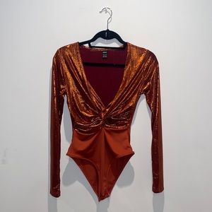 Orange Bodysuit, small, never worn
